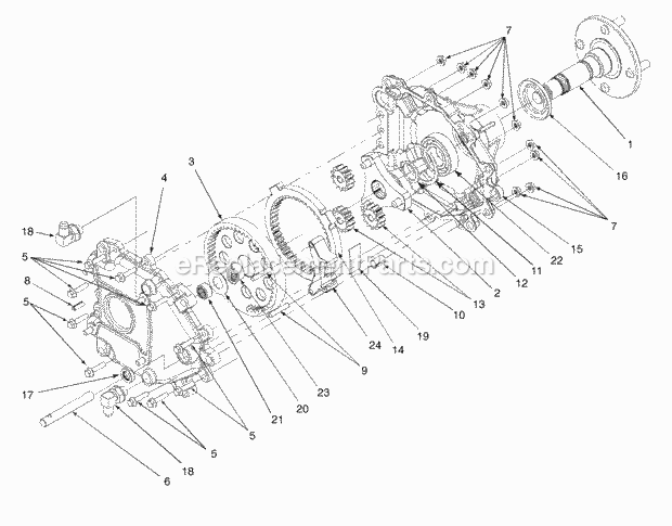 Final Drive Assembly Diagram and Parts List for Z42 53AC305G100 Cub Cadet Lawn Mower